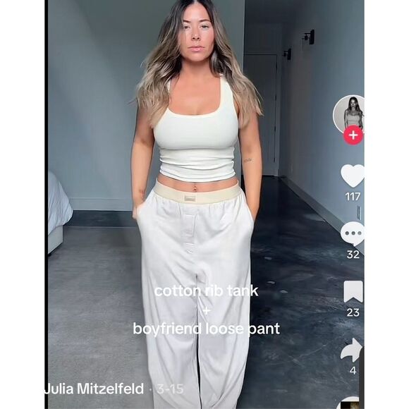 Skims Cotton Rib Long Tank Defect - Picture 2 of 16